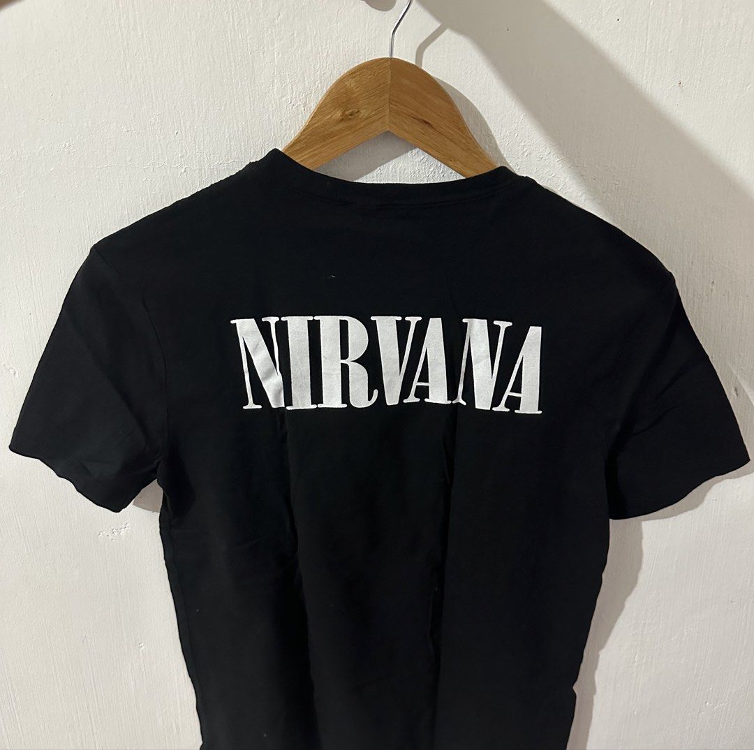 Nirvana Shirt with backprint (Category: Shirts) located in Santiago. Submitted by elles_closet.ph (Listing ID 1440924467, Image 2). Description: All items are brandnew, onhand and ready to ship via J&T Express. Semi full length .
