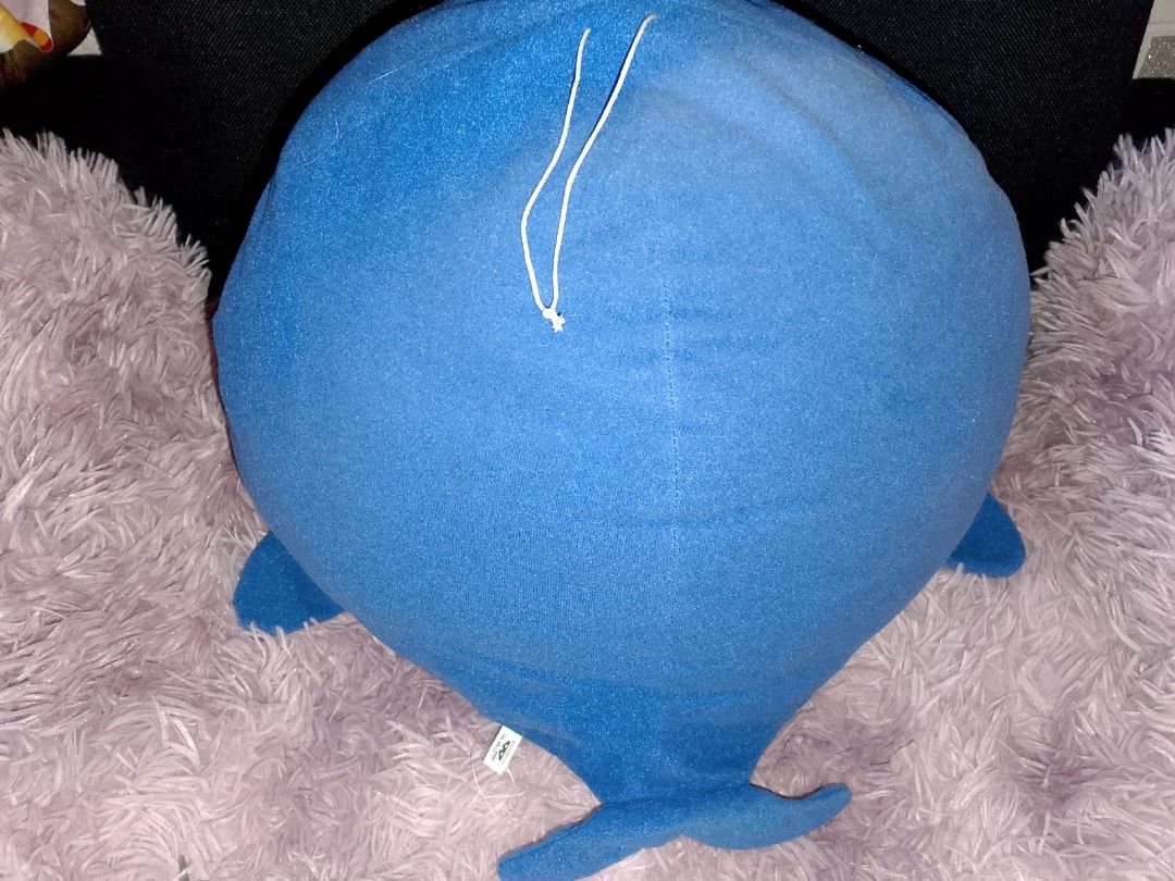 One Piece Laboon Whale Plush (Category: Plushies & Soft Toys) located in Quezon City. Submitted by findyourtreasure10 (Listing ID 1440947493, Image 2). Description: Good condition with etiquette (BANPRESTO) issue: fading color (left side) Bulky 12" MOP - Gcash MOD - Lalamove only LOC - Quezon City.