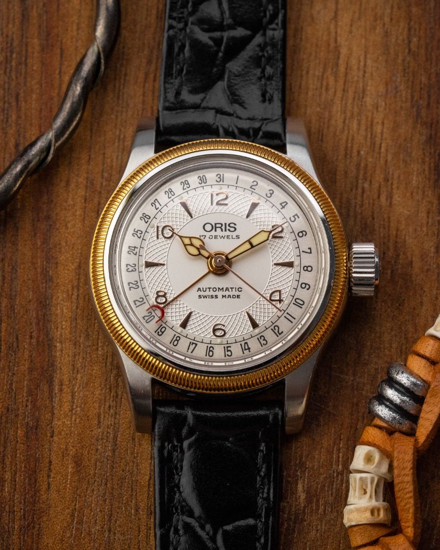 Oris Big Crown Pointer Date Ref. 7550 (Category: Watches) located in Petaling Jaya. Submitted by spring_pivot (Listing ID 1440905692, Image 2). Description: Oris Big Crown Pointer Date Ref. 7550 This Oris needs no introduction, it's a true icon of the brand. When it comes to pointer date complications, Oris is the first name that comes to mind for many collectors. The dial is rich with intricate details, featuring two-tone decorations, coin edge 