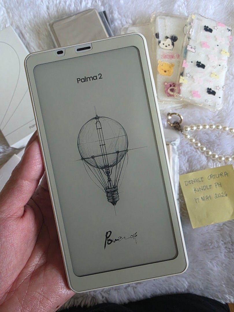 Palma 2 for sale (Category: E-Readers) located in Marikina City. Submitted by denise.catura (Listing ID 1440764595, Image 1). Description: Boox Palma 2 in White Brand and model of item: Boox Palma 2 White (monochrome/b&w) Ad supported: No Refurbished: No, bought brand new Inclusions: Unit, OG Boox case, USB C cable (can't find the og one), 2 Tudia cases, 3 transparent cases, 5 extra screen protectors Date of purchase: January 2025 Condition: used