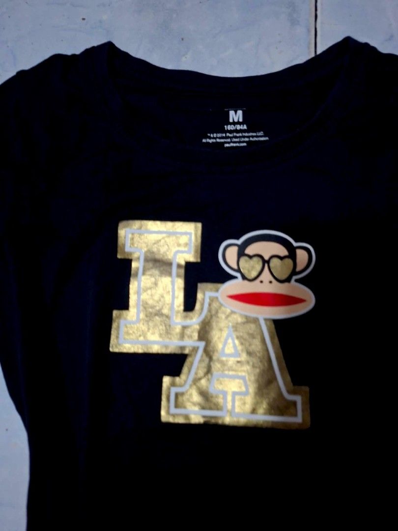 Paul Frank LA Monkey Black T-shirt (Category: Shirts) located in Quezon City. Submitted by liaaaaaamm (Listing ID 1440940999, Image 2). Description: W: 15.5 L: 24.5.