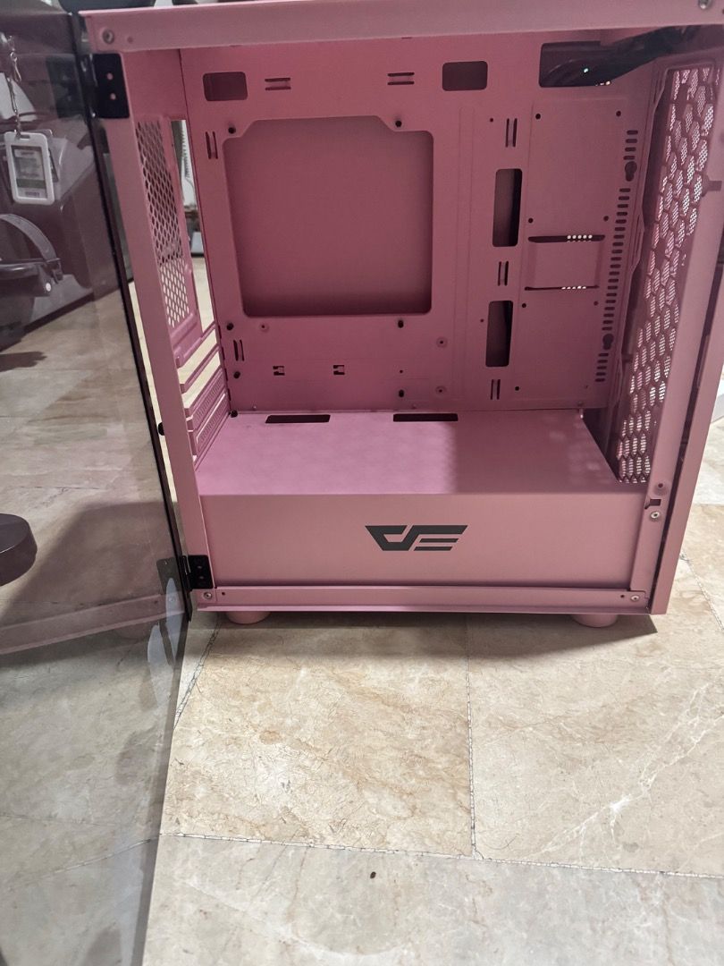 PC Case (Category: Computer Parts) located in Caloocan City. Submitted by gringohida69356 (Listing ID 1440944083, Image 1). Description: - Pink ATX PC Case - Tempered Glass Side Panel - PSU Shroud - Includes 6 YGT RGB Fans - YGT RGB Controller included - Ideal for custom PC builds.