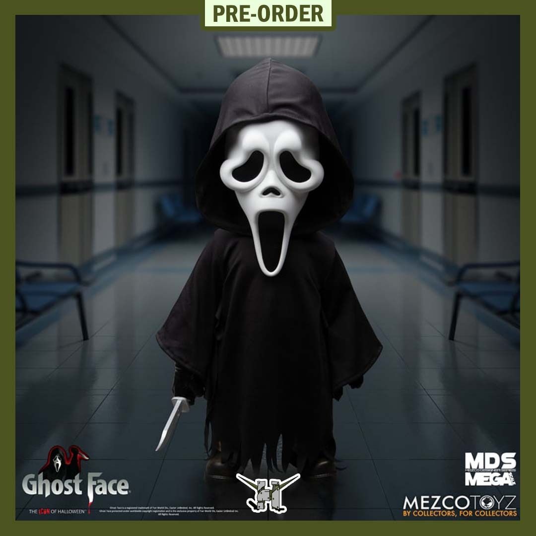 PRE-ORDER!! MDS Mega Scale Ghost Face (Category: Figurines & Statues) located in Quezon City. Submitted by figsnkits (Listing ID 1440920736, Image 1). Description: PRE-ORDER!! Mezco Toyz: MDS Mega Scale Ghost Face Pre-order price: Php 3,830 Min. DP: Php 1,000 (new) Php 700 (return customers) SRP: Php 4,500 Deadline: Jun 03, 2026 or until PO slots are full Estimated Time of Arrival: Q2 2027 (ESTIMATE ONLY: can change without notice; can be early/o