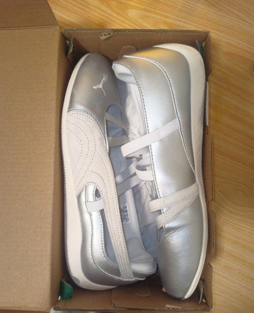 PUMA BALLET SHOES (Category: Sneakers) located in General Santos City (Dadiangas). Submitted by infrn4m1 (Listing ID 1440869849, Image 1). Description: PUMA Speedcat Ballet Metallic Shoes Size: US Women's 9 Color: Metallic ✅ Used only once ✅ Excellent condition, almost like new ✅ No major flaws or damage Selling because I don't use them often. Super stylish and comfortable, perfect for casual outfits and everyday wear..