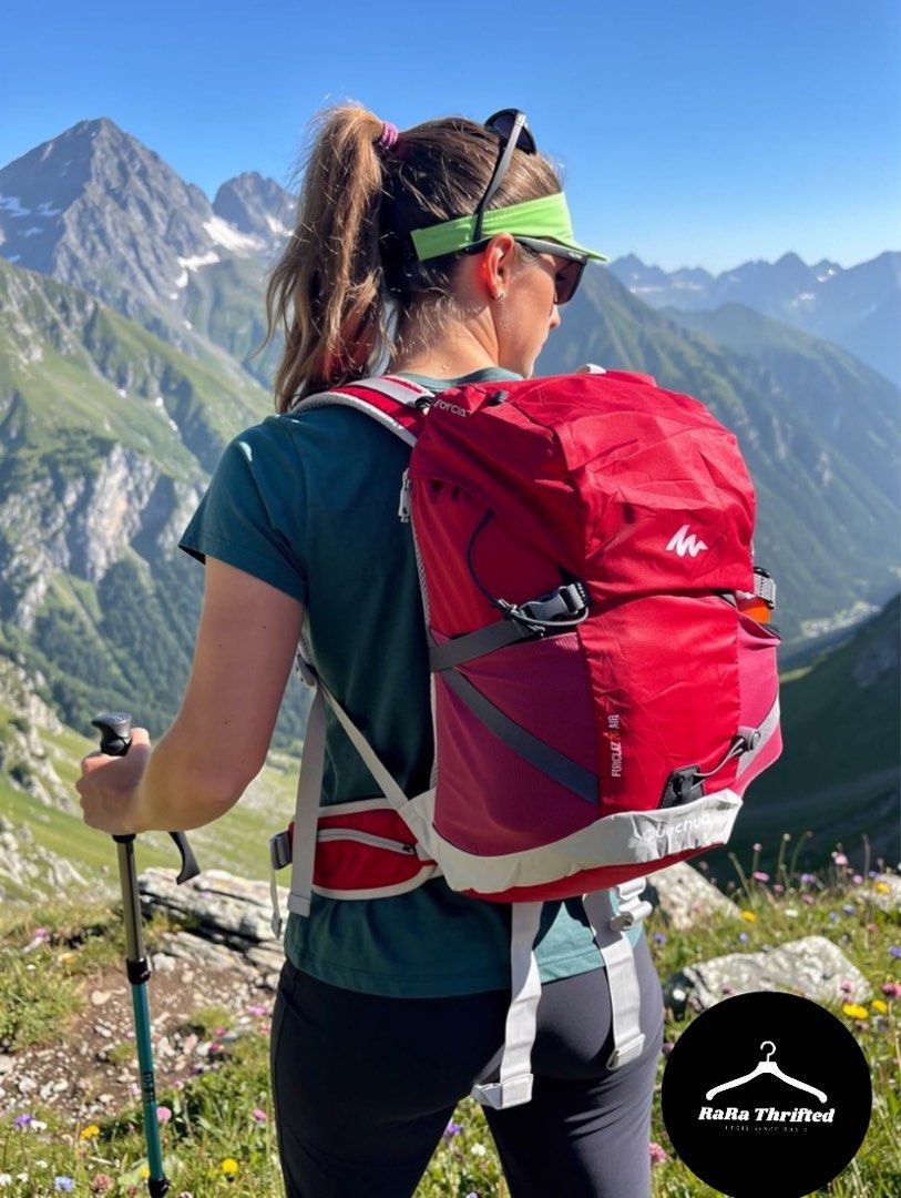 Quechua | Forclaz 20 air / Womens torso (Category: Backpacks) located in Cebu City. Submitted by rarathriftedcb (Listing ID 1440797320, Image 1). Description: Quechua By decathlon ✅ Forclaz 20 air Ragsack backpack In pink 🩷 Dayhike, 1day camp Major hike or any Outdoor activities Widemouth water botle Compartment (2) Laptop Compartment (13) inch Back panel For air comfort support Waterproof 💦 1,300pesos + sf 150 Location : cebu city Page : RaRa 