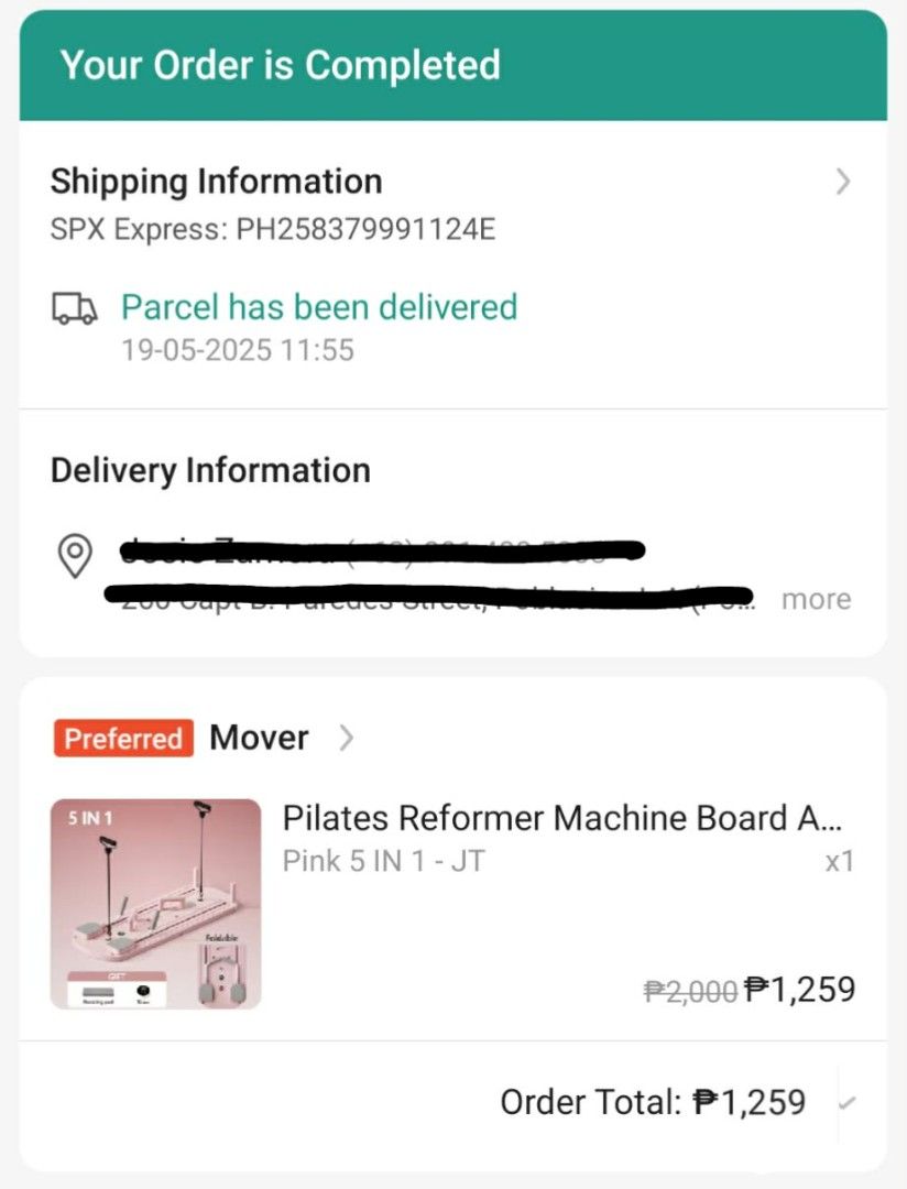 reformer pilates at home machine board (Category: Cardio & Fitness Machines) located in Cavite. Submitted by mapleblast (Listing ID 1440918518, Image 3). Description: used only twice di na nagamit bc of work.