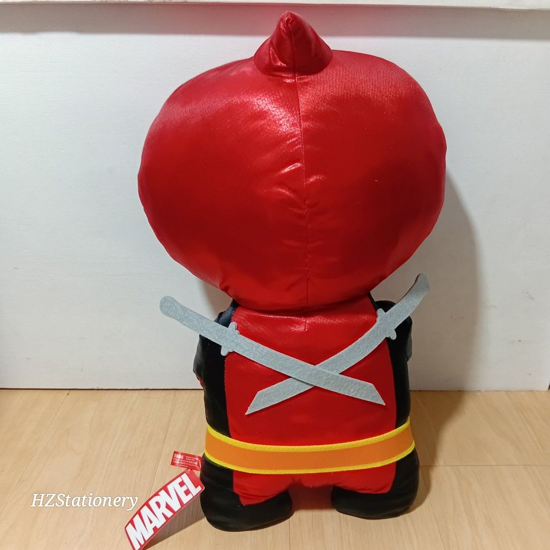 SEGA Mega Jumbo Marvel DEADPOOL Metallic Version Plush Toy (Category: Plushies & Soft Toys) located in Manila. Submitted by hzdeclutterstuffscollectionsph (Listing ID 1429698938, Image 2). Description: from 850 to 750 ✅size: approx. 18" Tall ✅ with Etiketa & Paper Tag ✅ GIFT-READY🎁 ✅items are SOLD AS IS. ❕WYSIWYG please manage your expectations. ⚠️please check the photos carefully and ask questions before mining/purchasing. NO COD G•CASH / Cash 