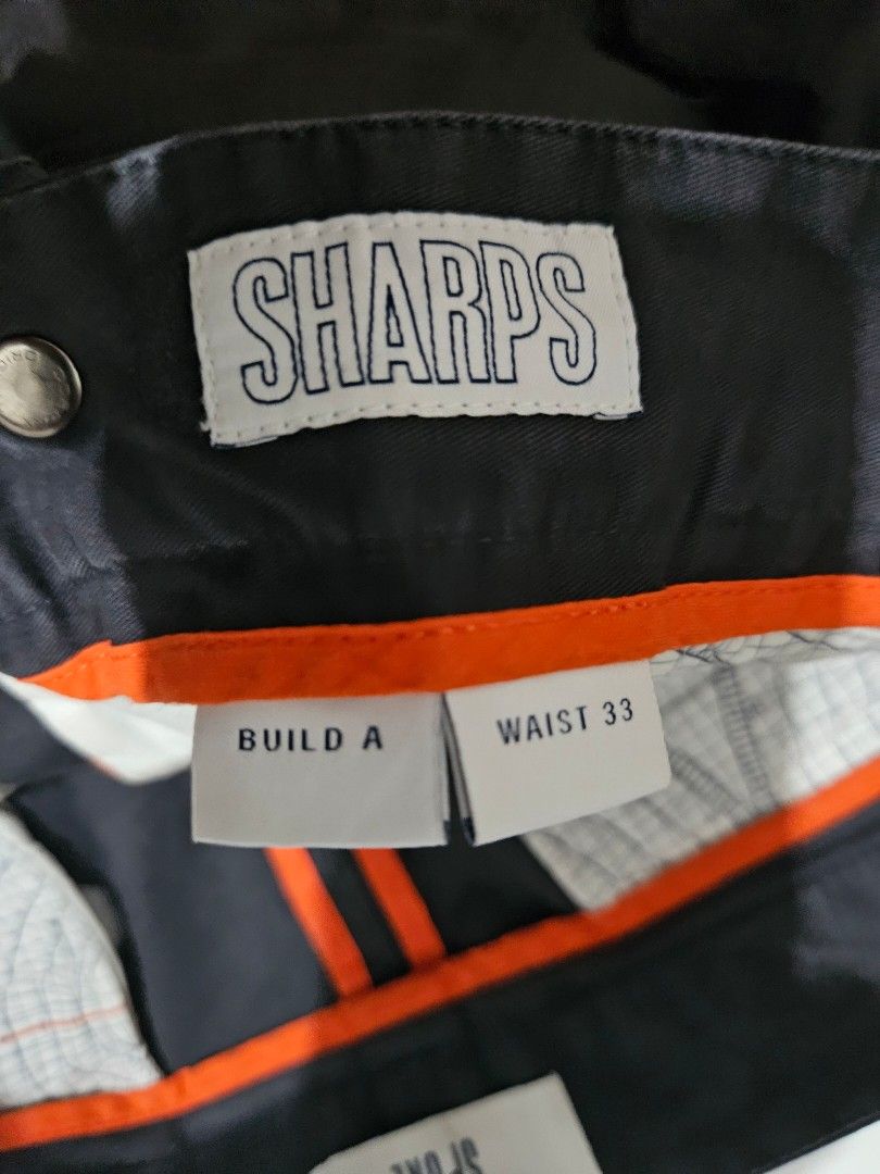 Sharps Build A Waist 33 Pants (Category: Trousers) located in Tagum. Submitted by nosfe (Listing ID 1440779168, Image 2). Description: - Sharps pants - Size 33 waist - Dark color - Chino/casual pant style - Perfect for everyday wear - Feel free to ask questions! w:33 l:42 h:6.5.
