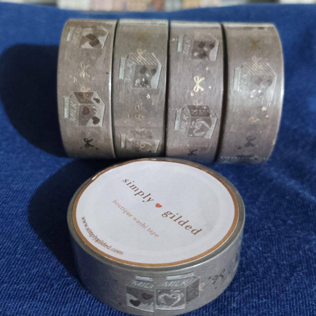 Simply Gilded Washi Tape (New) (Category: Craft Supplies & Tools) located in Cainta. Submitted by stationerydestash (Listing ID 1440902395, Image 1). Description: ₱100 each.