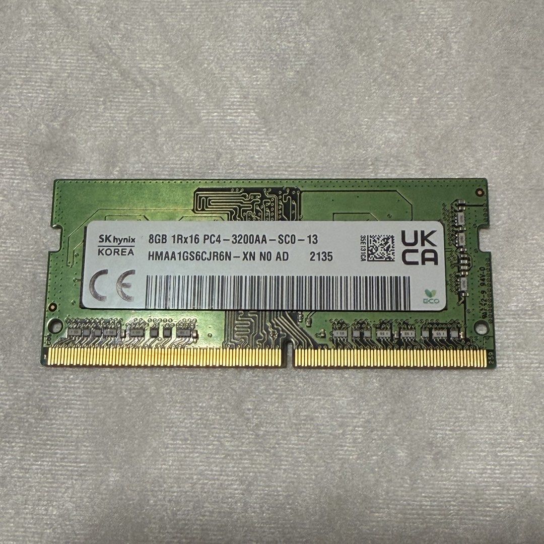 SK Hynix 8GB DDR4 3200MHz PC4-3200AA RAM Module, Computers & Tech