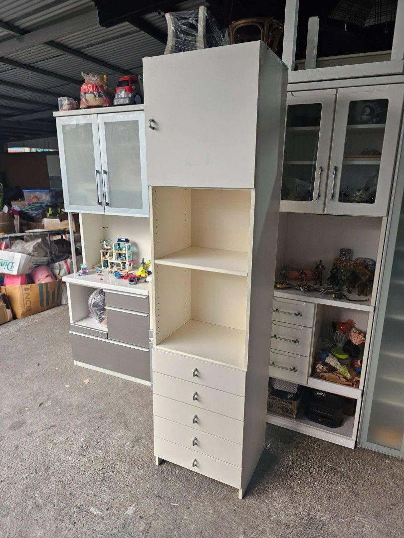 Slim Cabinet (Category: Shelves, Cabinets & Racks) located in Meycauayan. Submitted by marygracecasimiro (Listing ID 1440865608, Image 3). Description: Slim Cabinet‼️₱7,800‼️ 👉Space Saver! 😘🥰🤩 ✔L-19.5 H-80 W-16 inches 📏 ✔1 Door and 5 Drawers 🗄 ✔Laminated 🔖 ✔️Compress & Plywood Back! 💢 ✔Scratches As-is! 👌💚.