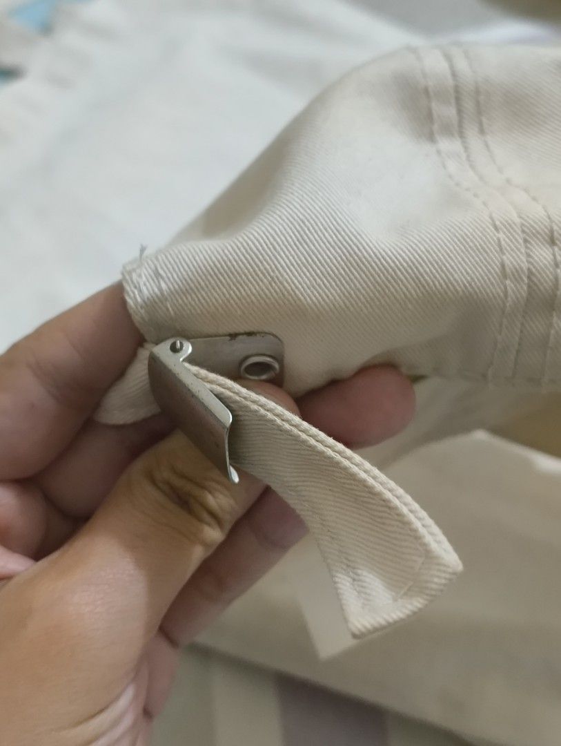 SM "Travel Camp" Embroidered Cap (Category: Caps & Hats) located in Quezon City. Submitted by afteruse (Listing ID 1440894366, Image 3). Description: - Clamp at back tightens band - Embroidered details on front and side.