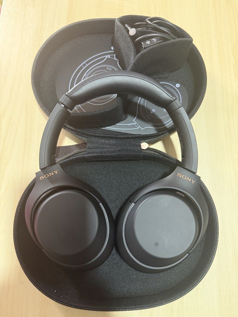 SONY Wireless Noise-Canceling Headphones (Category: Headphones & Headsets) located in Cavite. Submitted by everythingilove (Listing ID 1440814242, Image 1). Description: Sony Wireless Noise-Canceling Headphones Model: Sony WH-1000XM4 Color: Black Includes: original box, carrying case, charging cable, and airplane adapter Date of Purchase: Aug 2025 RFS: upgraded See attached photos for full specs It’s a very good deal! It can pass as new :).