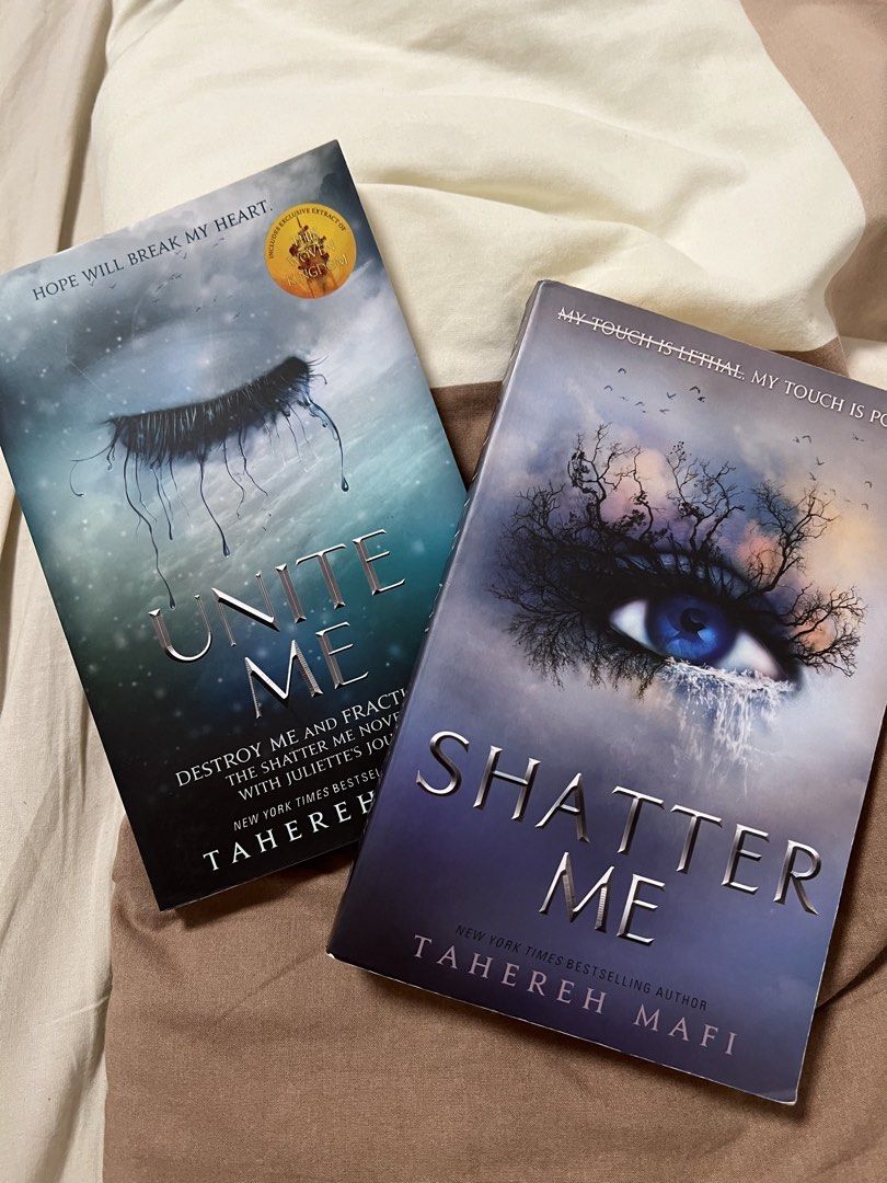 Tahereh Mafi Shatter Me Series Books (Category: Storybooks) located in Quezon City. Submitted by misoumsoup (Listing ID 1440922865, Image 3). Description: - Complete Shatter Me series by Tahereh Mafi (Dean editions) - Includes all 6 books: Shatter Me, Ignite Me, Defy Me, Restore Me, Unite Me, and Believe Me - Ideal for existing fans or those new to the series.