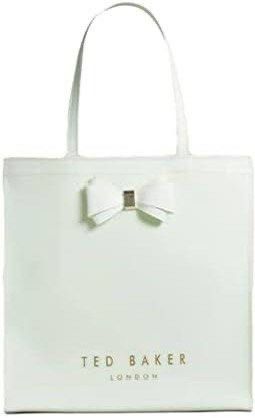 Ted Baker Alacon Plain Bow Large Icon Tote / Top handle Bag (Category: Luxury Bags & Wallets) located in Muntinlupa City. Submitted by secondemain.ph (Listing ID 1440812372, Image 2). Description: •Mint Green Color •Glossy PVC Material •Gold-tone hardware •36cm L x 9cm W x 37cm H •Top handle with 20cm drop •Refer to photos 5 onward for actual photos of item on hand •RFS: downsizing AUTHENTICITY GUARANTEED I only sell authentic products from verif