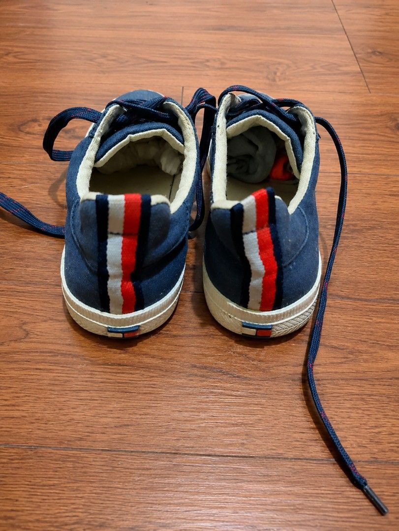 Tommy Hilfiger Blue Denim Sneakers (Category: Sneakers) located in Quezon City. Submitted by timelesstreasure117 (Listing ID 1440901978, Image 3). Description: Women’s Casual Sneakers Size 7 Women’s Selling for only ₱580 Cute and comfy everyday sneakers in good used condition ✨ Easy to pair with casual outfits and still has lots of life left. ✔ Women’s Size 7 ✔ Comfortable for daily wear ✔ Lightweight and easy to style ✔ Used with normal signs of