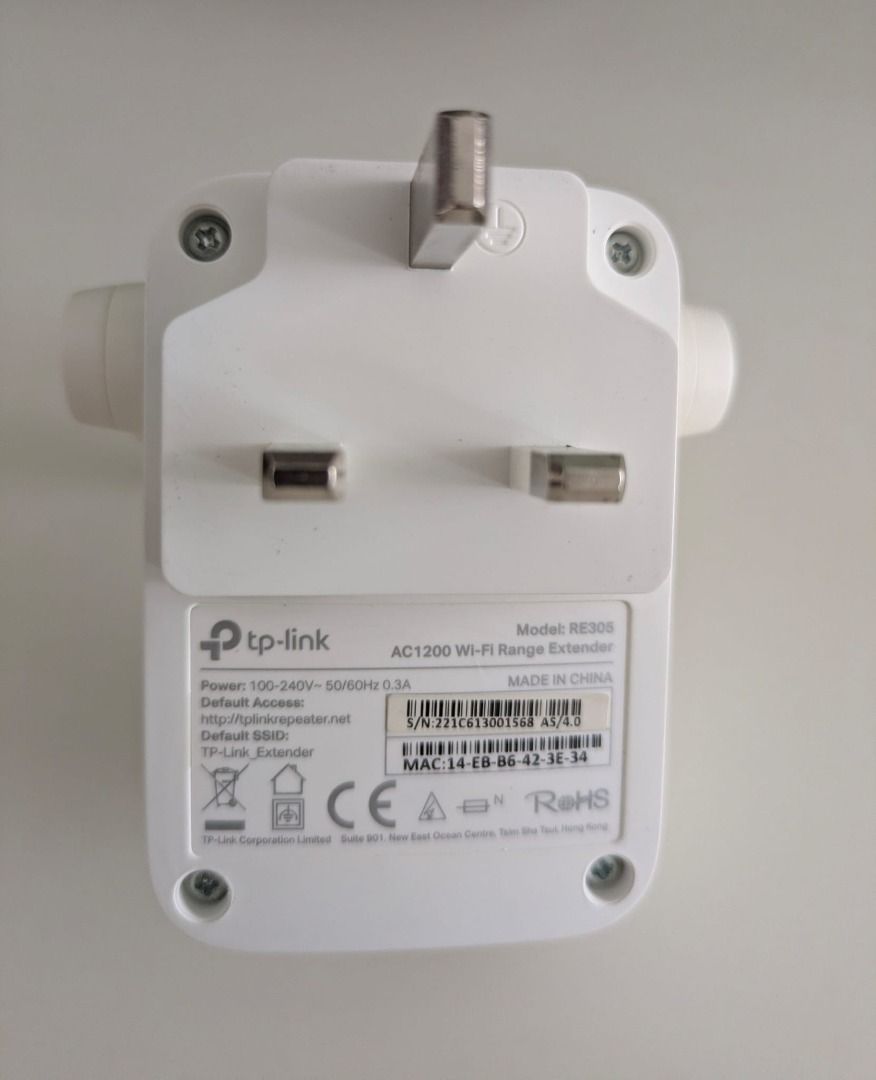TP-Link White Wi-Fi Range Extender RE305468304485848207362