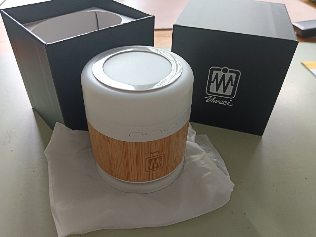 Uweei Bluetooth Speaker with Bamboo Accent