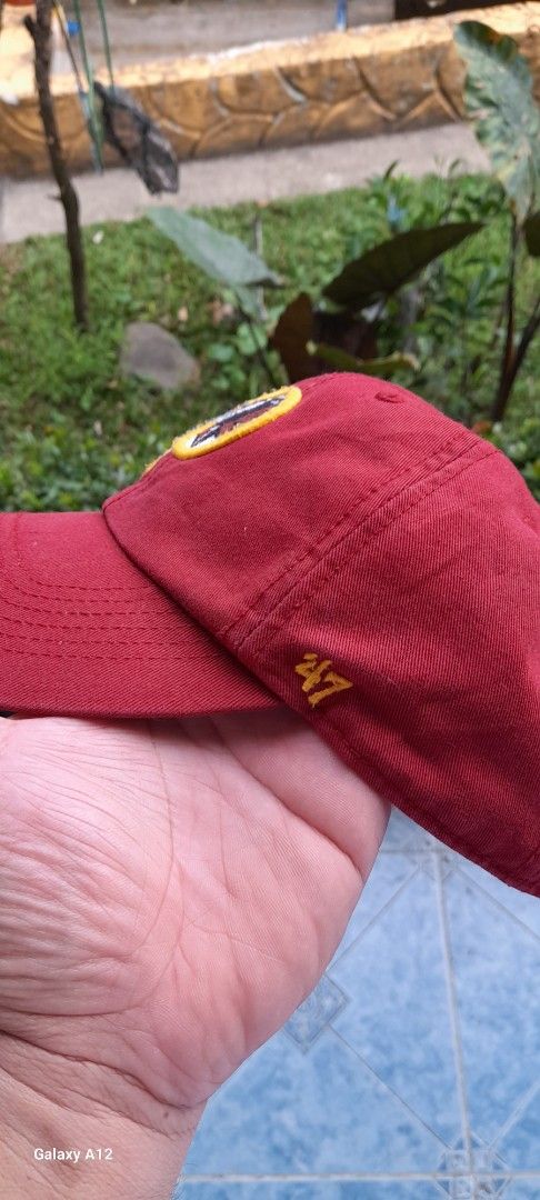 Washington Redskins 47 Brand NFL Baseball Cap (Category: Caps & Hats) located in Bacolod City. Submitted by vintagestuffbcd (Listing ID 1440895596, Image 3). Description: - Washington Redskins OG logo - unstructured cap closecap size XL, can fit 71/2-75/8 - Brand: 47 Brand - NFL logo detail on the inner band - Made from recycled plastic bottles (eco-friendly!) - Adjustable strap for a comfortable, customized fitted -in very good color and conditi