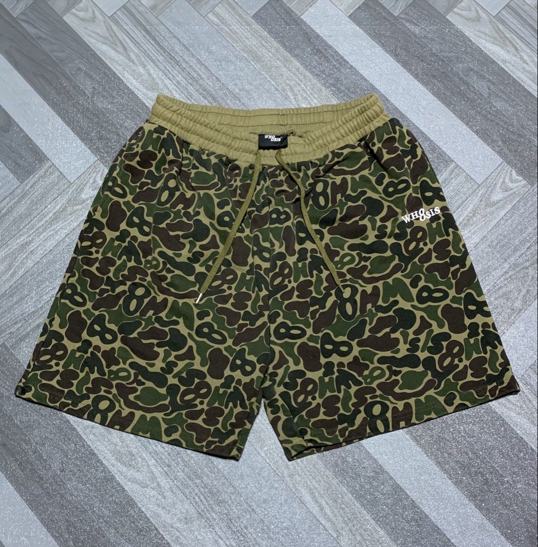 WH8SIS GREEN CAMO SHORT (Category: Shorts) located in Davao. Submitted by triftnitroy (Listing ID 1440883008, Image 1). Description: Condition: Excellent Color rate: 9.7/10 Waist: 31 (can fit up to 28-34waist line) Length: 21 .
