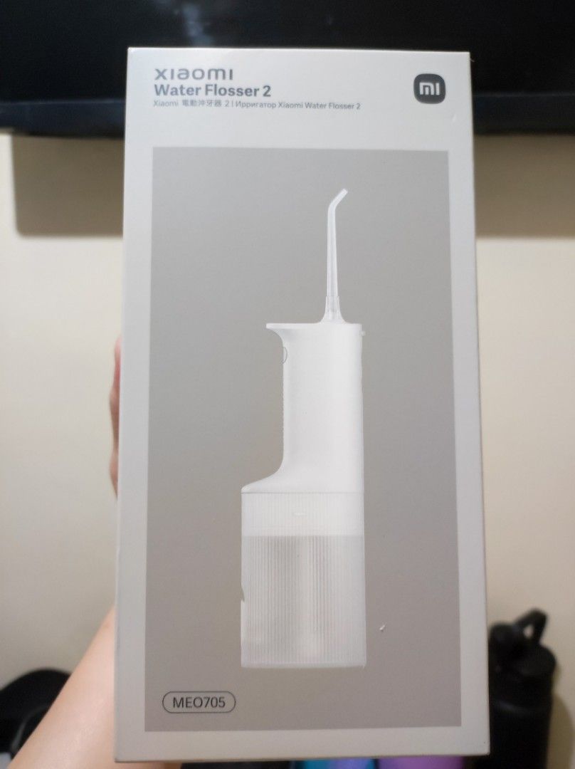 Xiaomi Water Flosser 2 (Category: Braces, Support & Protection) located in Navotas City. Submitted by sellmystuff2 (Listing ID 1440909145, Image 1). Description: ‼️Brandnew and Sealed‼️ ‼️Ready to ship‼️ MOP: Gcash ,Maya, BDO & BPI Model: MEO705 Water Tank Capacity: 200 mL Cleaning Modes: 3 Gentle Standard Powerful Included Nozzles: 2 Standard nozzle Orthodontic nozzle (for braces) Battery Life: Up to 90 days (based on 1 minute of daily use in Ge