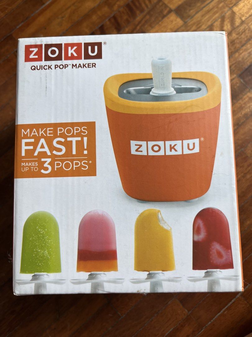 Zoku Quick Ice Pop Maker (Category: Other Kitchenware & Tableware) located in Muntinlupa City. Submitted by projectnoclutter (Listing ID 1440808104, Image 2). Description: - Brand: Zoku - Product: Quick Ice Pop Maker - Color: Orange - Features: Makes pops quickly, includes pop sticks - Condition: Good as shown in photos - Perfect for homemade frozen treats.
