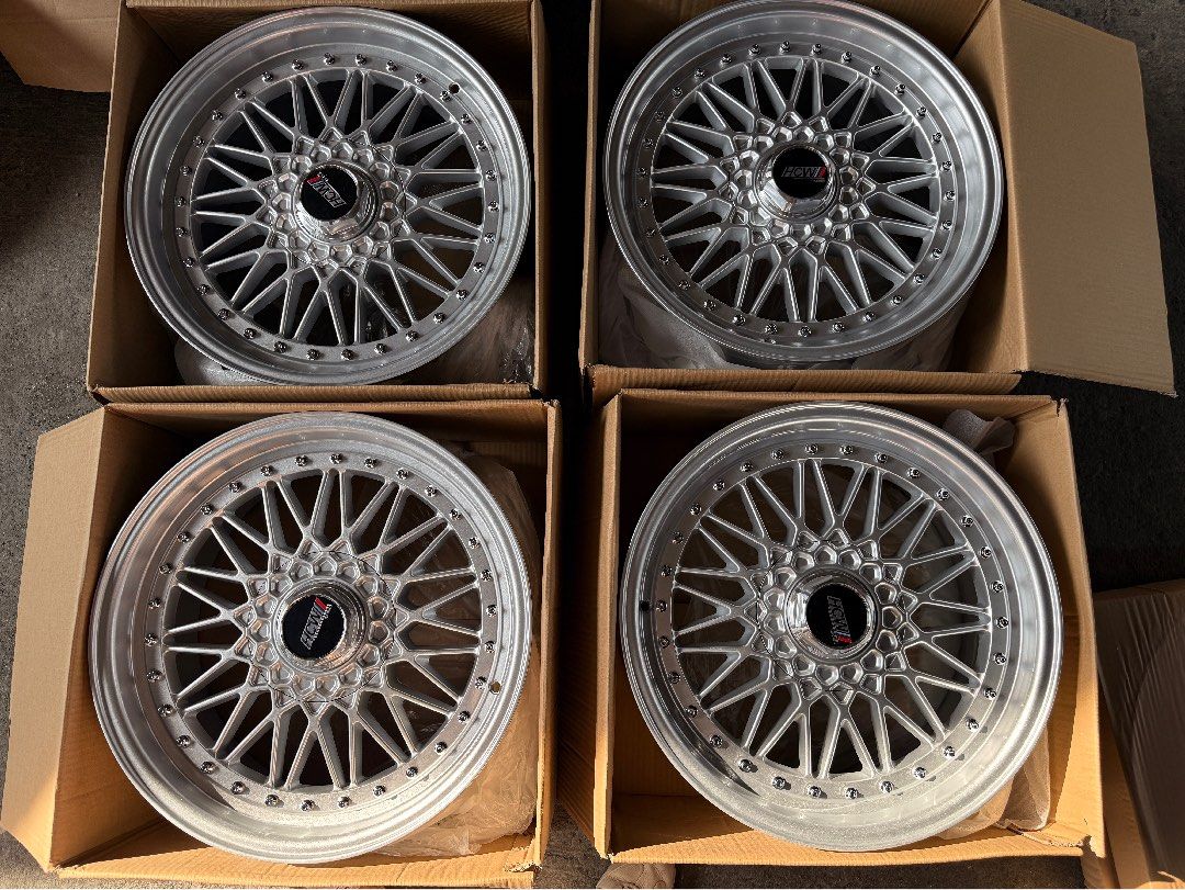 18” HCW Mesh Design code 1006 Mags 5Holes pcd 100-114 Bnew (Category: Mags and Tires) located in Quezon City. Submitted by mindanaotyrehaus (Listing ID 1440729699, Image 1). Description: 4pcs 18” HCW Mesh design Silver Mags code 1006 5 Holes pcd 100-114 X8 width/ offset 33 Sold as 4pca for 26,000 pesos mags only *price may change without prior notice *txt or call us to check availability * fix price * Cash transaction/ GCash/ Paymaya/BDO /BPI /Me