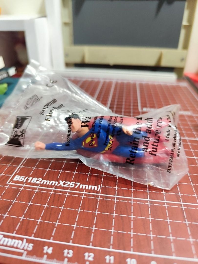 1999 Pull & Go Floor Racer Superman Kfc (Negotiable) (Category: Vehicle & Diecast Models) located in San Jose del Monte. Submitted by akaz3.25_river (Listing ID 1441111618, Image 1). Description: - Still in original plastic packaging - Ideal for Superman fans and collectors.