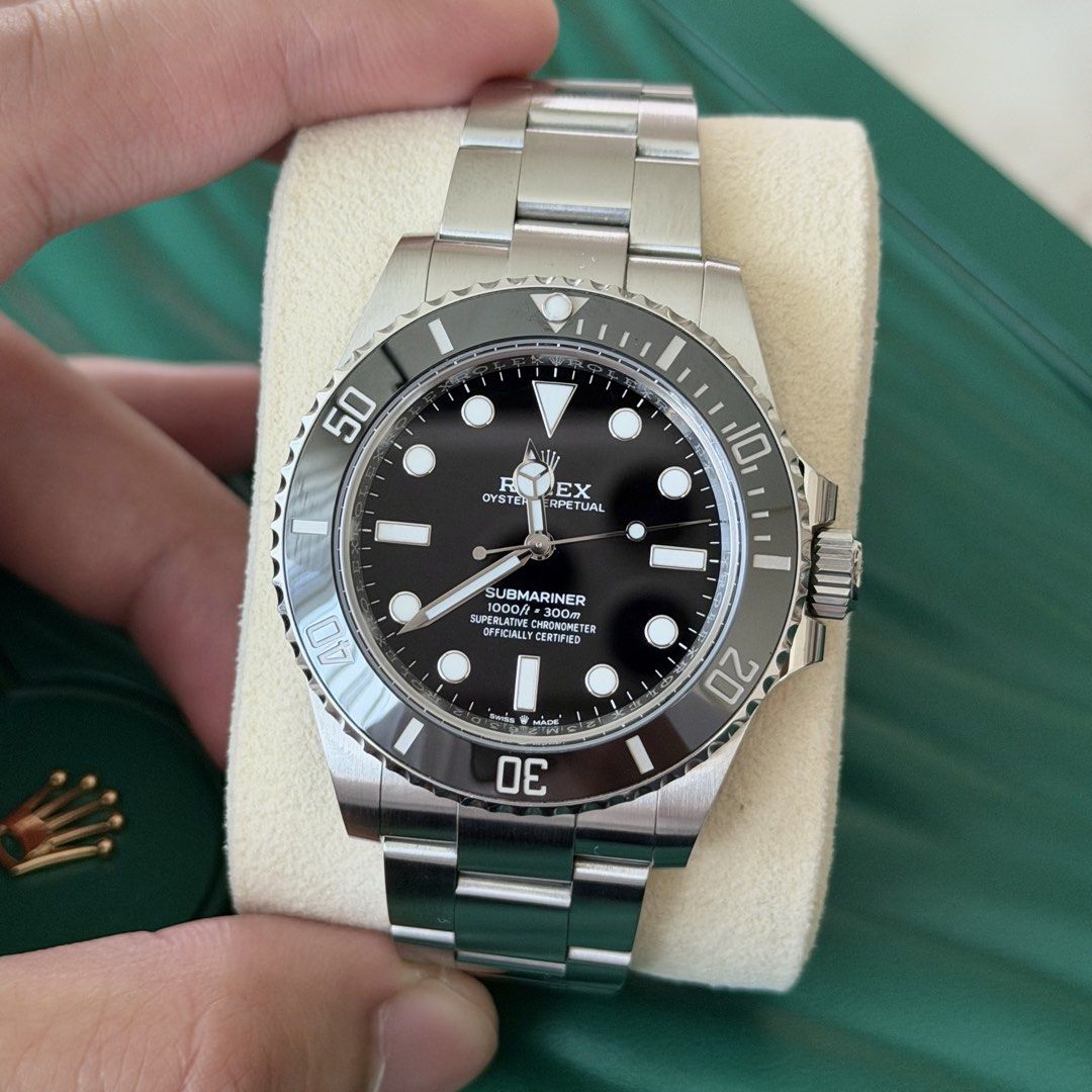 2021 Rolex Submariner No Date 41 (Category: Luxury Watches) located in Paranaque City. Submitted by adom21 (Listing ID 1441074227, Image 2). Description: FOR SALE OR TRADE ⌚️🪹 2021 Rolex Submariner No Date 41 Ref 124060 9.9/10 Like New Condition Foreign AD 2021 International Warranty until October 2026 41mm case size Complete Price: P748,000 Negotiable Meetups and viewing by appointment. Open for viewing in greenhills. Facebook & Instagram - Wat