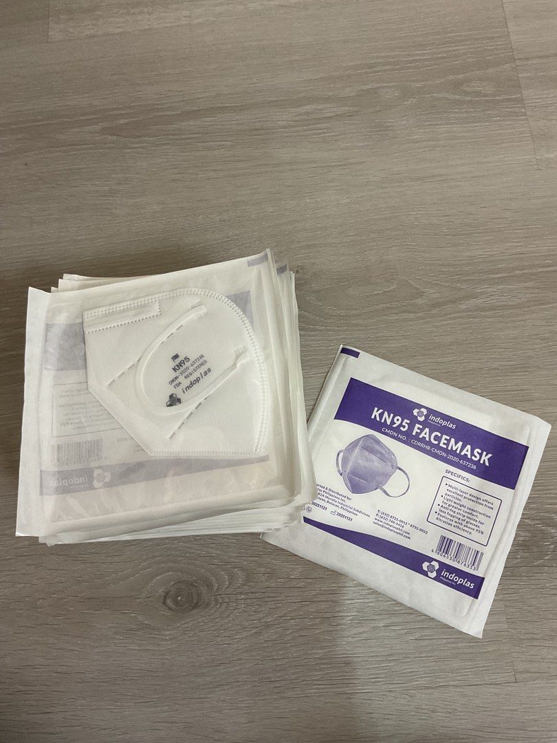 (22 PCS) INDOPLAS KN95 FACEMASK (Category: Face Masks & Face Shields) located in Davao. Submitted by dvosittiebased (Listing ID 1441121402, Image 2). Description: .