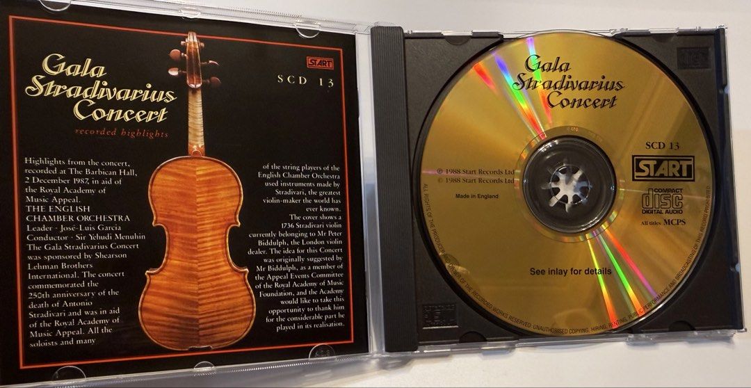 GOLD CD) 『Gala Stradivarius Concert』 輸入盤 SCD 13 START