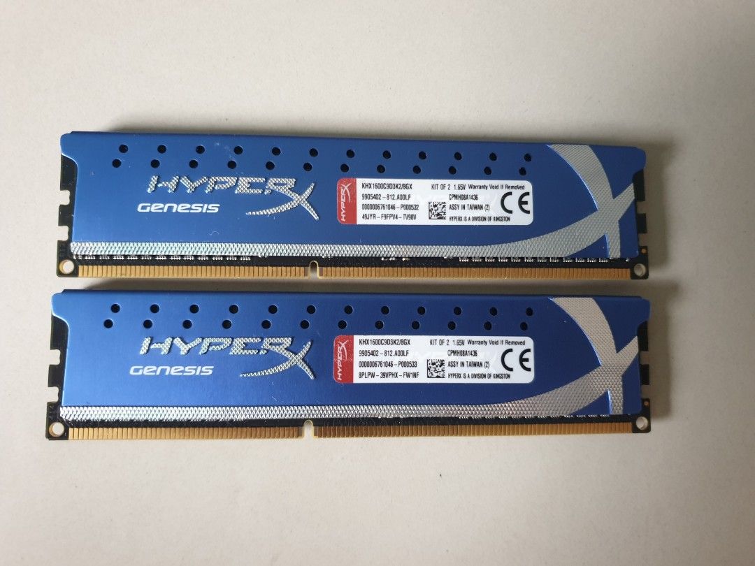 2x HyperX Genesis DDR3 RAM Modules469291908580648960