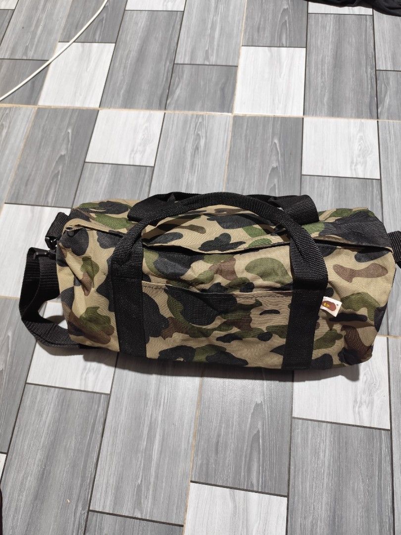 A Bathing Ape Summer 2013 Collection BAPE Duffle Bag (Category: Sling Bags) located in General Santos City (Dadiangas). Submitted by thriftykudasai (Listing ID 1441093972, Image 1). Description: .