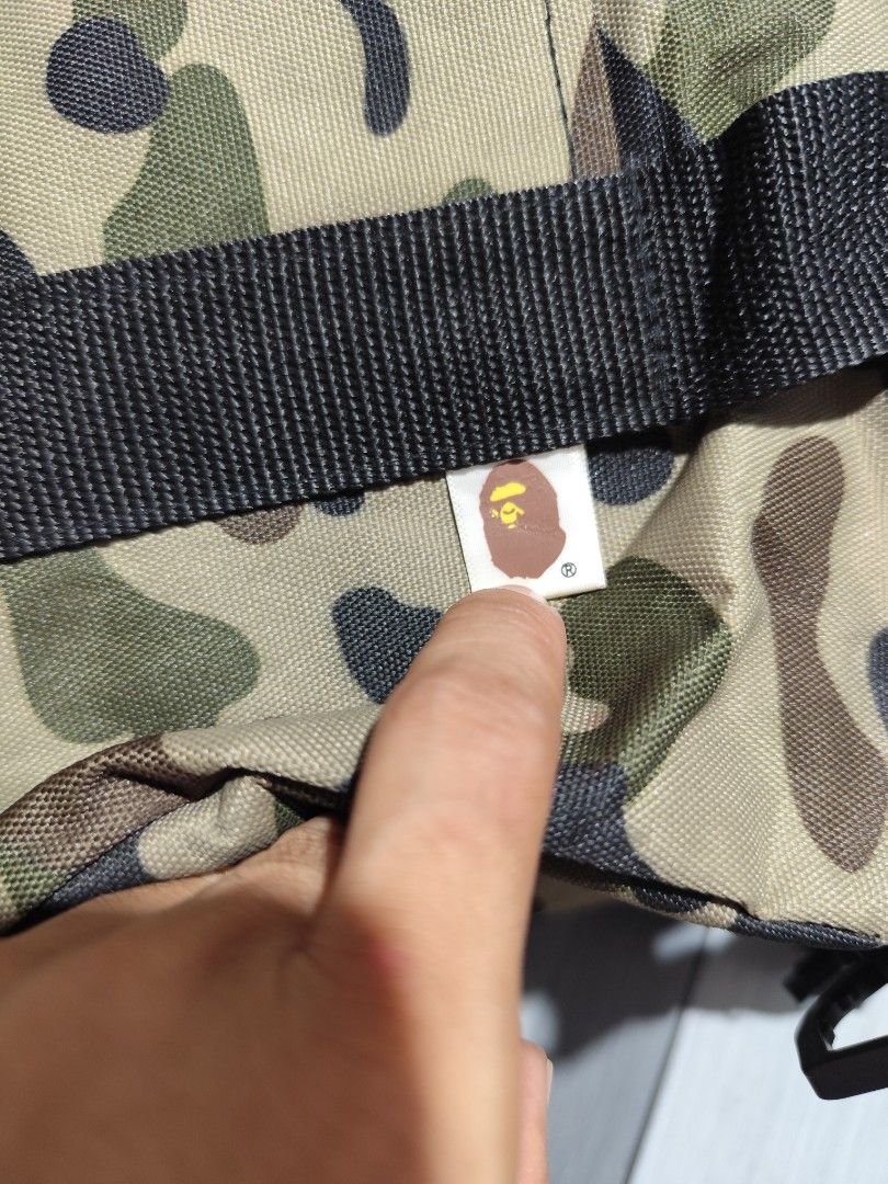 A Bathing Ape Summer 2013 Collection BAPE Duffle Bag (Category: Sling Bags) located in General Santos City (Dadiangas). Submitted by thriftykudasai (Listing ID 1441093972, Image 2). Description: .
