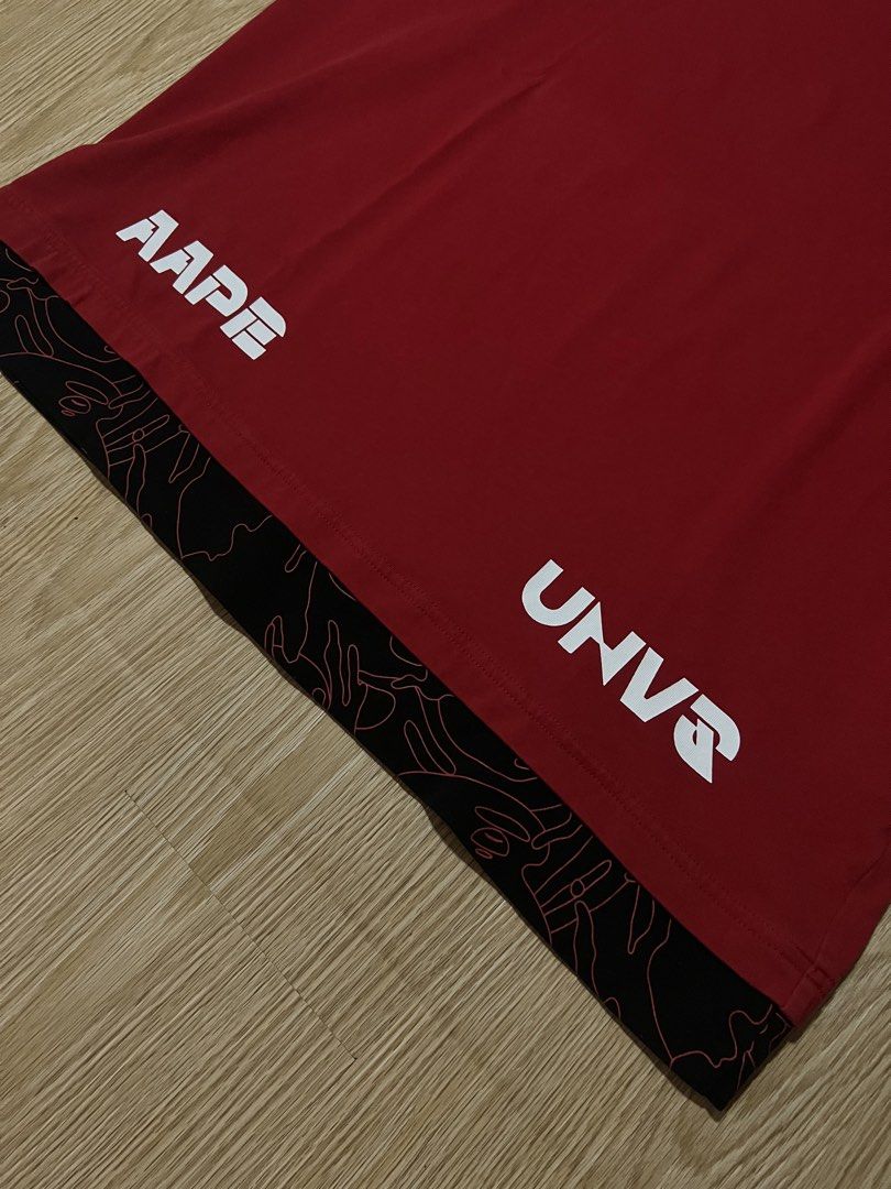 AAPE BY A BATHING APE Red Graphic Shirt (Category: Tshirts & Polo Shirts ) located in Manila. Submitted by southstreetdeals (Listing ID 1441006257, Image 2). Description: AAPE BY A BATHING APE Red Graphic Shirt (Authentic/Legit) •Size Large On Tag •Width 23 •Length 29 •Colot rate 9.5/10 •Issue None •Excellent Condition.