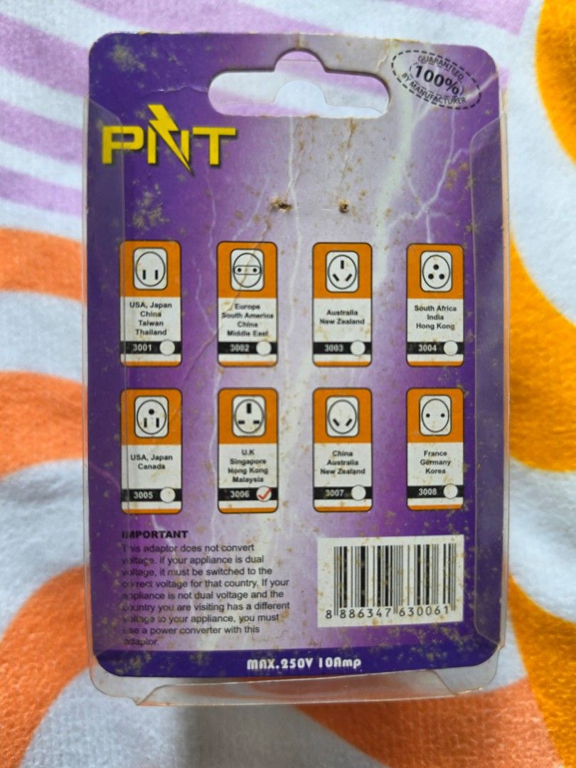 Adaptor (Category: Electrical, Adaptors & Sockets) located in Paranaque City. Submitted by krisfuentes (Listing ID 1440978812, Image 2). Description: UK, Singapore, Hongkong, Malaysia.