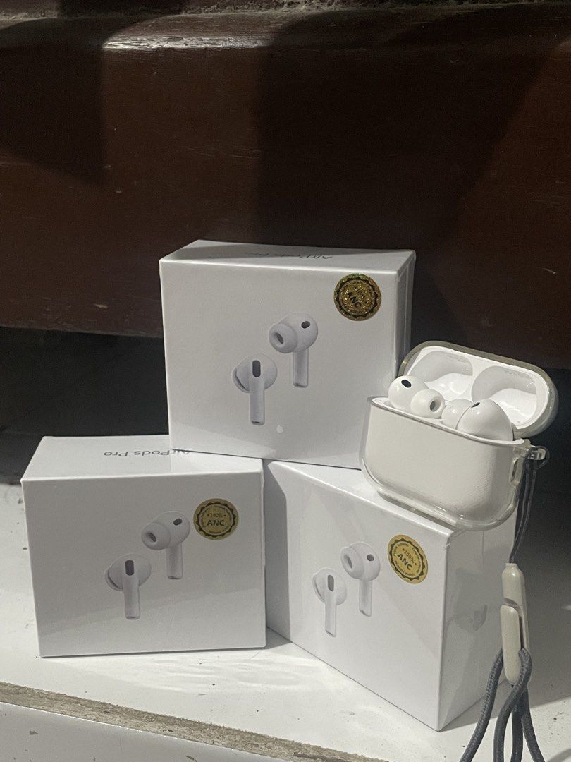 AirPods Pro 3(ANC) (Category: Earphones) located in Apalit. Submitted by bigkid.drip (Listing ID 1441085422, Image 1). Description: FS: AirPods Pro 3 (ANC) ✅ ANC (Active Noise Cancellation) ✅ Transparency Mode ✅ Good Sound Quality & Bass ✅ Touch Controls ✅ Auto Pairing ✅ Bluetooth Connectivity ✅ Built-in Mic ✅ Long Battery Life ✅ Charging Case Included 📦 Premium High Copy 📦 Only 2 Available 💰 ₱1,299.