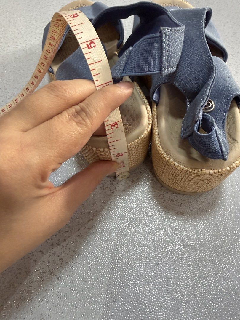 Authentic Bzees “Smile” Washable Slingback Wedge Sandals – Slate Blue (Category: Wedges) located in Angeles City. Submitted by exate (Listing ID 1441110050, Image 3). Description: [PRELOVED] Authentic Bzees “Smile” Washable Slingback Wedge Sandals – Slate Blue Selling an exceptionally comfortable, gently used pair of authentic Bzees “Smile” slingback wedge sandals. Imported from the US, these feature an ultra-lightweight design with a flexible, d