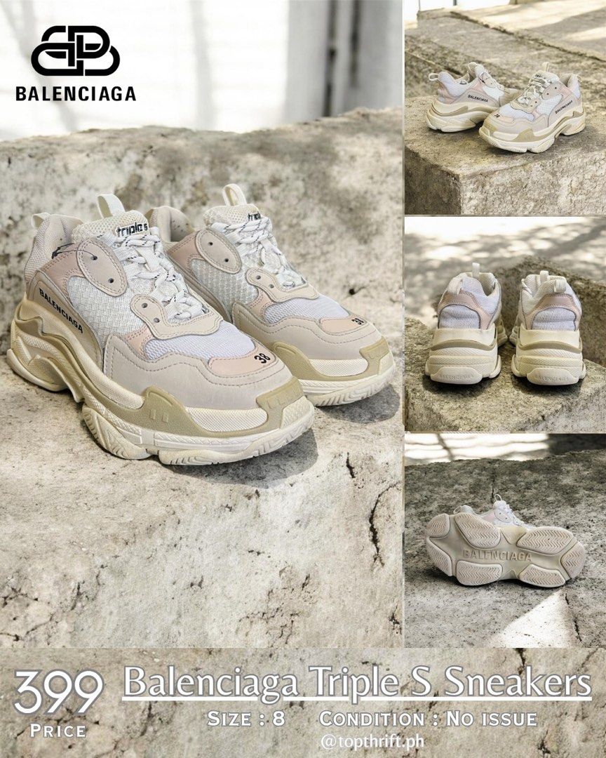 Balenciaga Triple S sneakers (Category: Sneakers & Footwear) located in Quezon City. Submitted by cedrickarjona (Listing ID 1441089209, Image 1). Description: Balenciaga Triple S sneakers Size: 8 No issue .