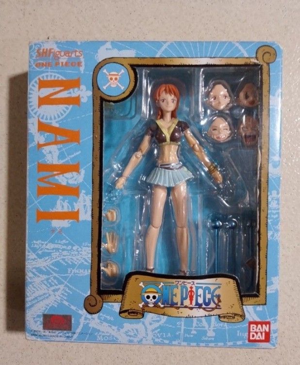 Bandai s.h.figuarts One Piece First Version Nami (Category: Figurines & Statues) located in Manila. Submitted by mendozajar47609 (Listing ID 1441082045, Image 1). Description: FOR SALE OR TRADE P2,500 AUTHENTIC ALMOST BRAND NEW pm or text 0967 076 2294 LALAMOVE OR GRAB kayo po mgbook pg nandito na rider tsaka send payment thru gcash.