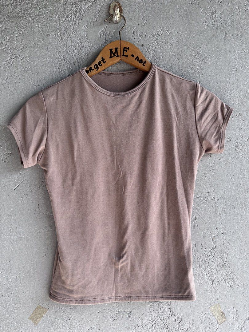 Basic Short Sleeve T-shirts - Blue, Nude, Grey (Category: Shirts) located in Binan City. Submitted by forgetmenot_ph (Listing ID 1440970931, Image 3). Description: - Bundle of 3 fitted short sleeve t-shirts - Colors: Royal Blue (square neckline), Nude/Beige, Light Grey - Versatile: Great for layering or wearing on its own - Comfortable and stylish basic essentials - 70php each, take all: 180php!!!.