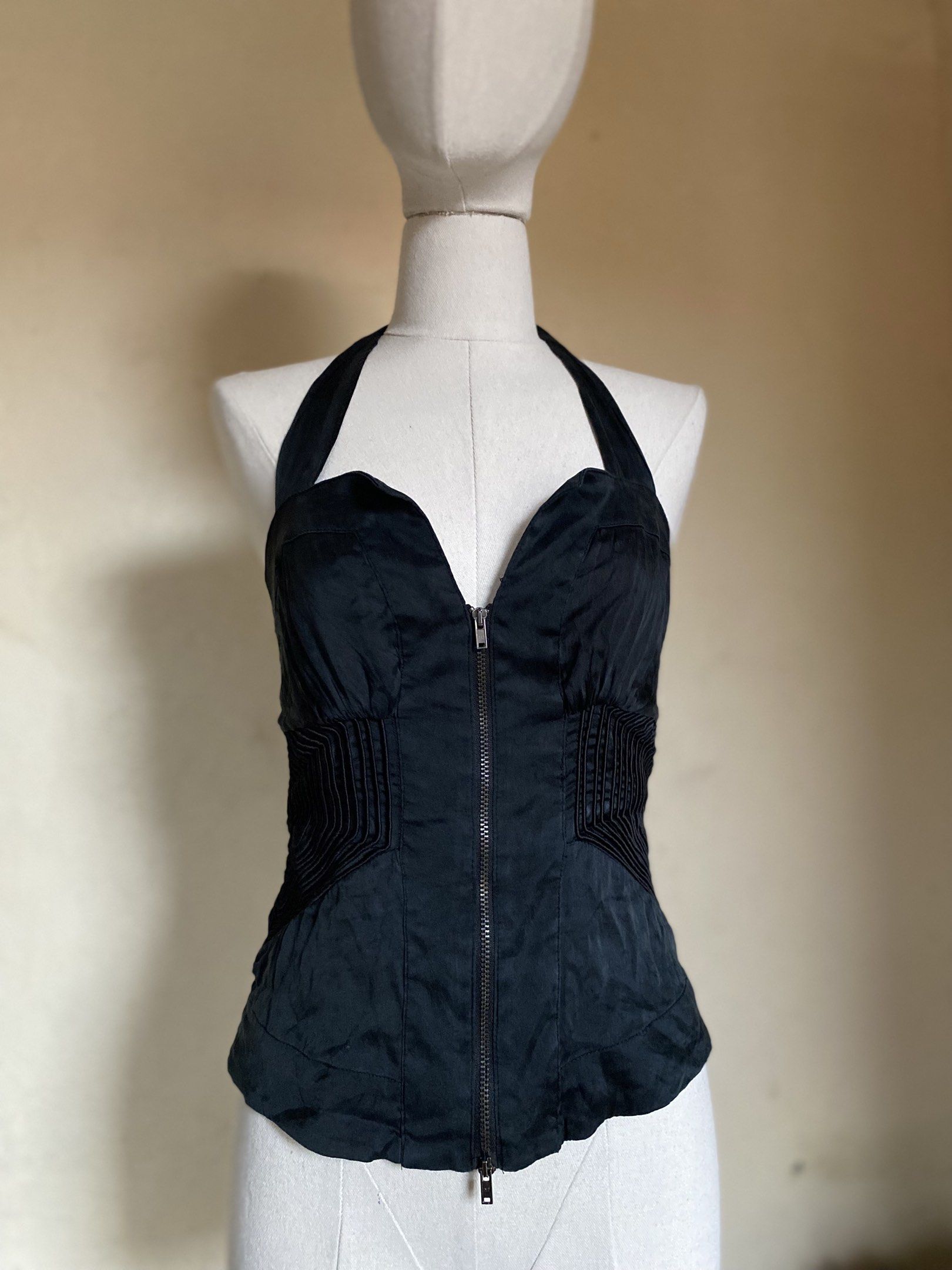 Bebe vintage Halter Corset Style Top (Category: Sleeveless) located in Manila. Submitted by maurisio (Listing ID 1441108065, Image 3). Description: See minor flaw at the last photo.