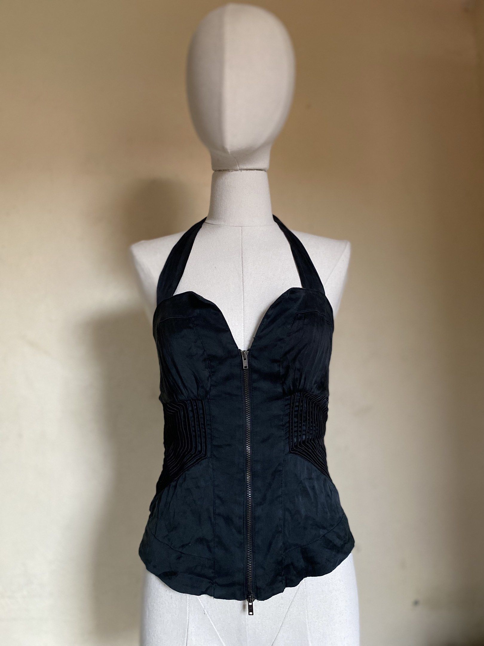 Bebe vintage Halter Corset Style Top (Category: Sleeveless) located in Manila. Submitted by maurisio (Listing ID 1441108065, Image 2). Description: See minor flaw at the last photo.