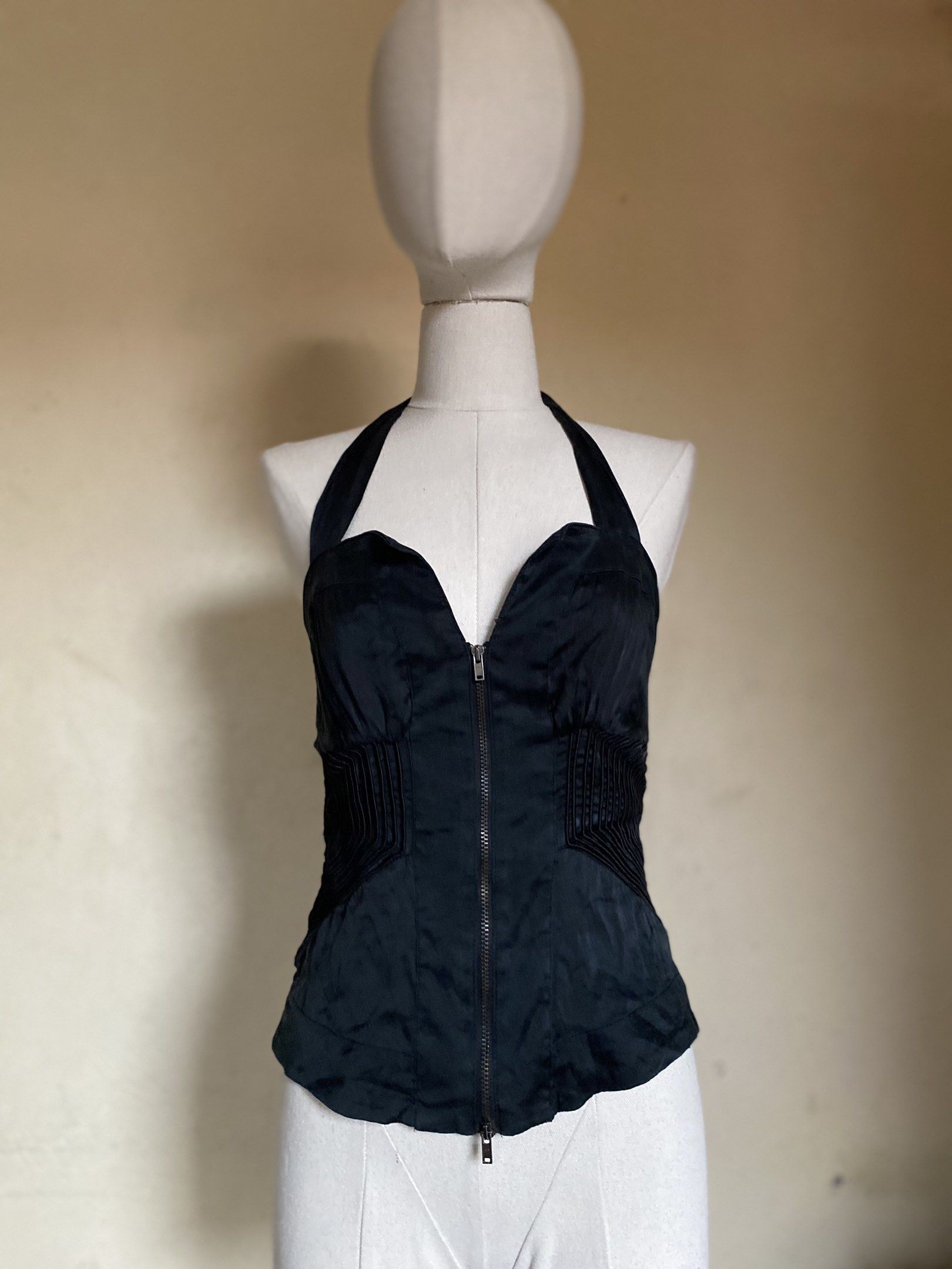 Bebe vintage Halter Corset Style Top (Category: Sleeveless) located in Manila. Submitted by maurisio (Listing ID 1441108065, Image 1). Description: See minor flaw at the last photo.