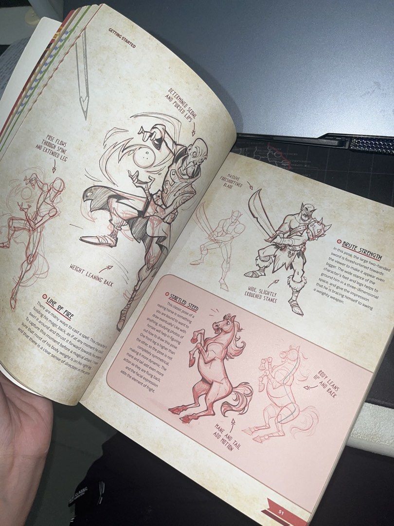 Beginner's Guide to Fantasy Drawing Art Book (Category: Storybooks) located in Caloocan City. Submitted by dpdjmckl (Listing ID 1441079541, Image 3). Description: - Learn to draw fantasy characters with this guide. Covers anatomy, poses, and different character types like rangers. Lots of helpful tutorials and examples. Great for aspiring artists looking to improve their skills. Includes sections on getting started and character design. - Perfect