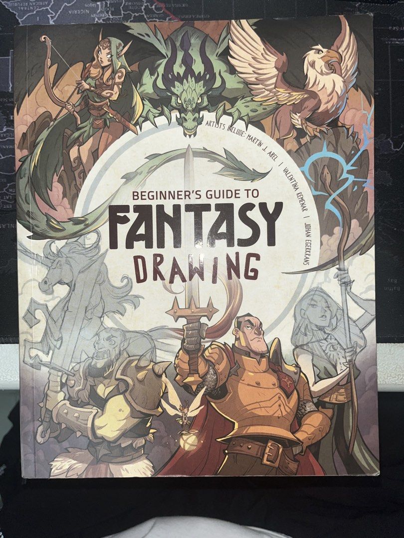 Beginner's Guide to Fantasy Drawing Art Book (Category: Storybooks) located in Caloocan City. Submitted by dpdjmckl (Listing ID 1441079541, Image 1). Description: - Learn to draw fantasy characters with this guide. Covers anatomy, poses, and different character types like rangers. Lots of helpful tutorials and examples. Great for aspiring artists looking to improve their skills. Includes sections on getting started and character design. - Perfect