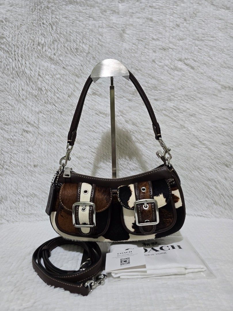 BNEW Coach Ashton in Cow Print (Category: Luxury Bags & Wallets) located in Baguio. Submitted by obsessed_ph (Listing ID 1441046163, Image 1). Description: .