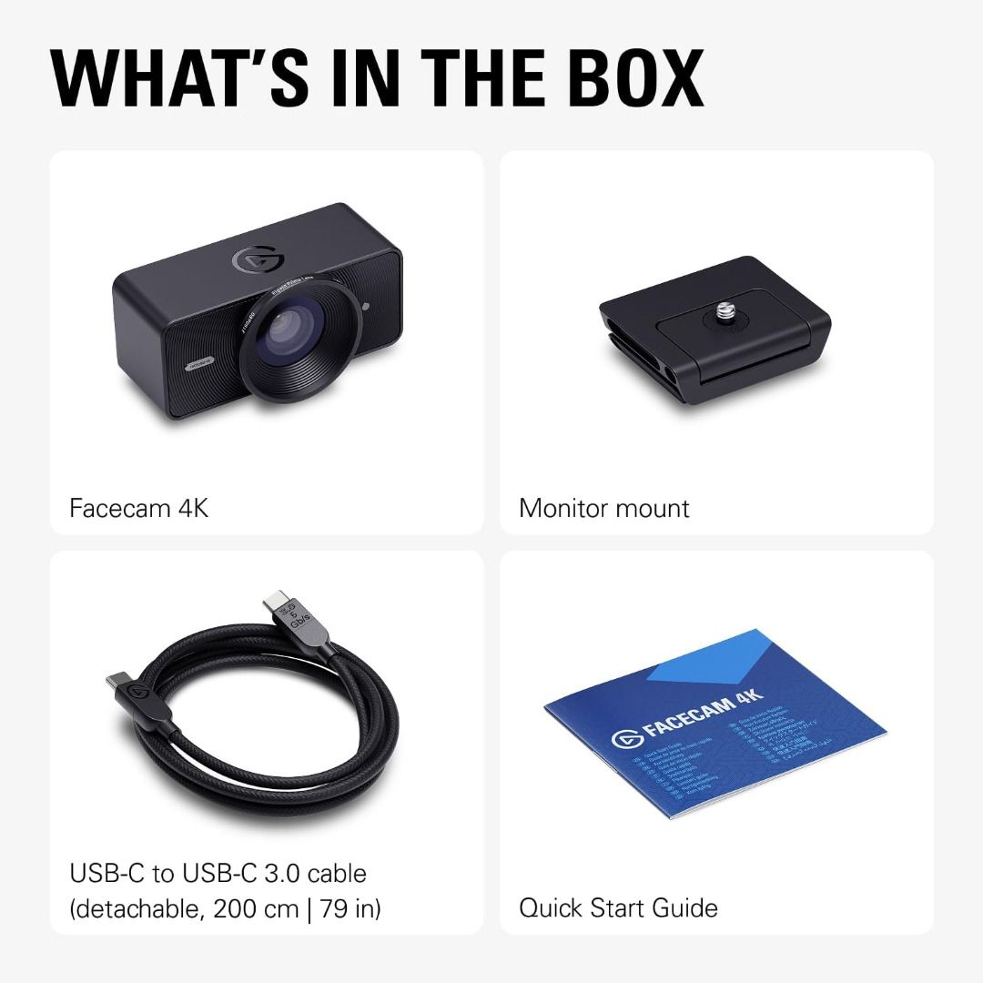 Brand New Elgato Facecam 4K Studio Webcam469281069377802241