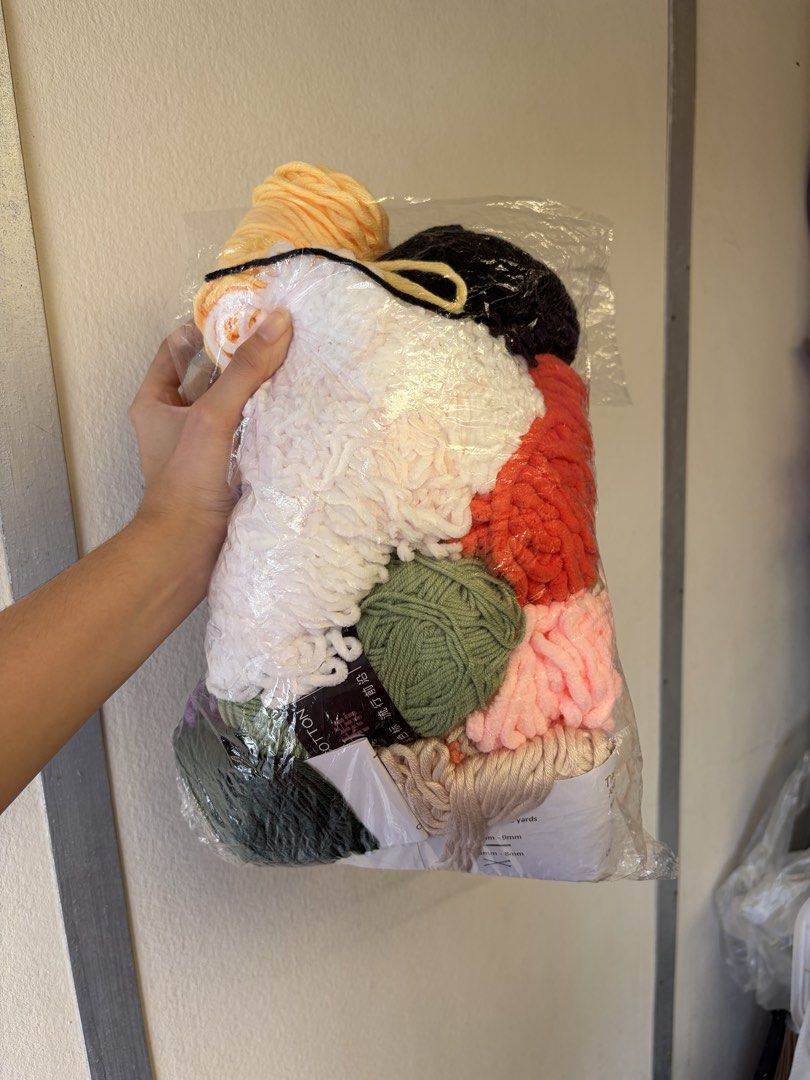 Chunky Chenille Yarn (and other scrap yarn) (Category: Handmade Craft) located in Las Pinas. Submitted by butterbeam (Listing ID 1440962675, Image 3). Description: Chunky Chenille Yarn If buying chenille yarn cake only - PHP30 each If TAKE ALL - PHP 500 RFS: decluttering, ordered too much MOP - GoTyme, BPI, GCash MOD - Same day delivery, GGX, LBC.