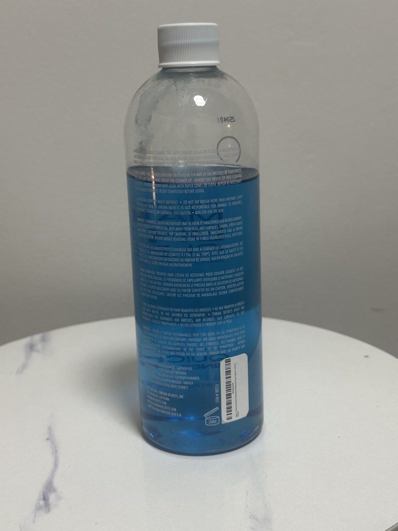 Cinema Secret Make up brush cleaner (Category: Makeup) located in Pateros City. Submitted by stuffcornerph (Listing ID 1441052750, Image 2). Description: Bought in US.. 80% Full.. 473 M.